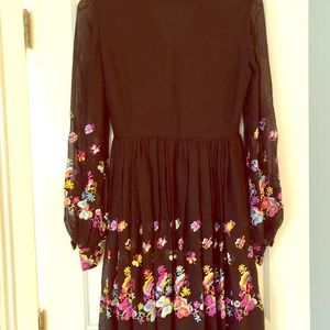 Embroidered vintage peasant dress